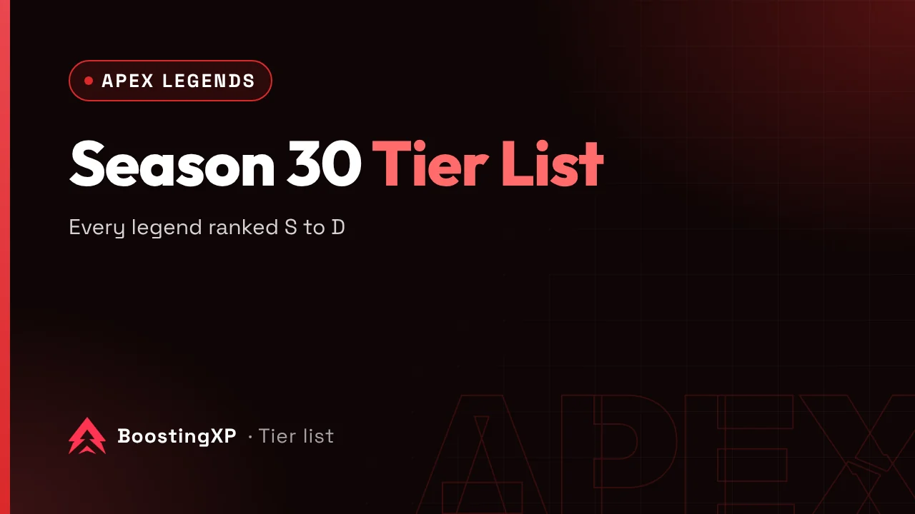 Apex Legends Season 30 Tier List: Split 2 Legends Ranked S to D